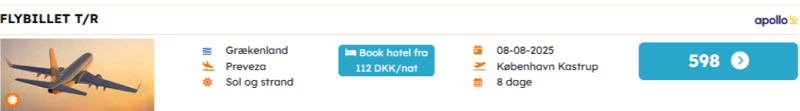 Book din flybillet til Grækenland