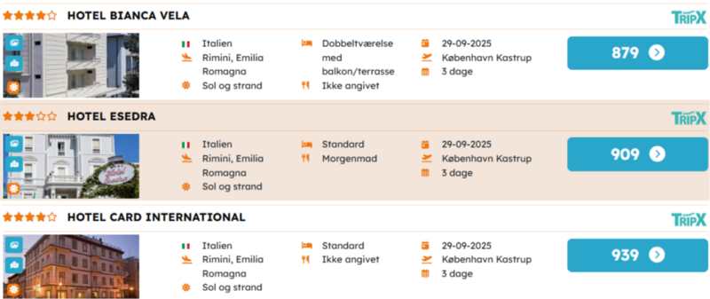 Tag med til Rimini til lavpris