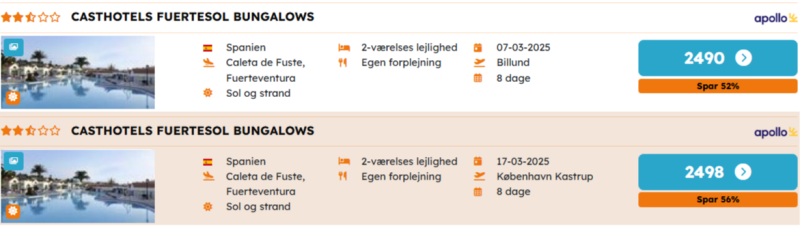 Book din billige vinterferie hos Apollo