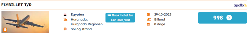 Billige fly til Egypten