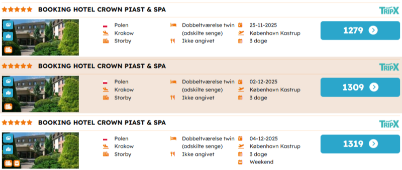 Kom på billig 5* ferie til Krakow