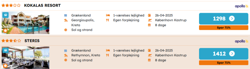 Book din ferie til Kreta