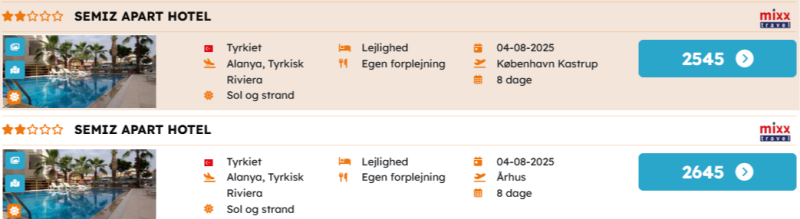 Kom billigt på ferie til Tyrkiet