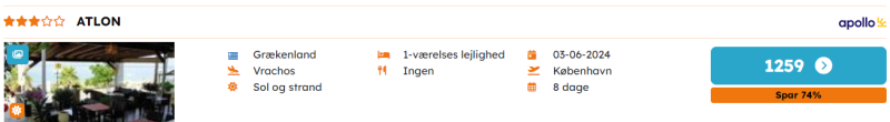 Kom afsted på tidlig græsk sommerferie fra 1259 DKK