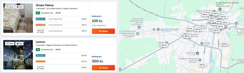 Bo centralt i Kutaisi på fremragende bedømt 3* hotel for 177 DKK p.p. for 3 overnatninger