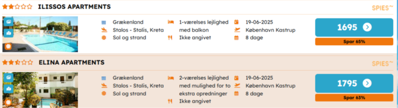Book jeres ferie på Kreta hos Spies