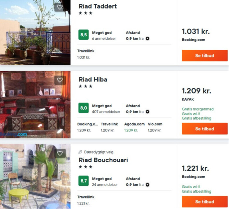 Bo centralt i Marrakech til en god pris