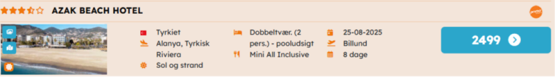 Book all inclusive ferie til skarpe priser