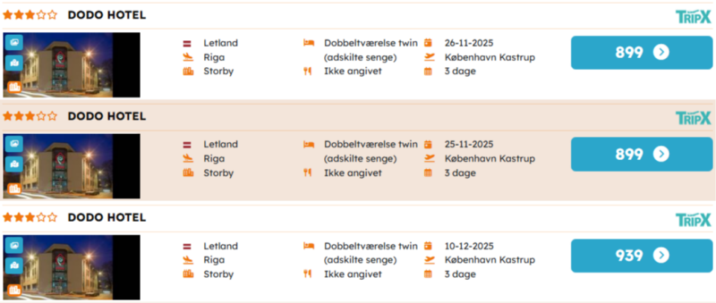 Book din ferie i Riga