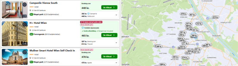 Bo godt og billigt i Wien
