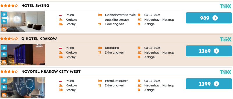 Book din ferie i Krakow