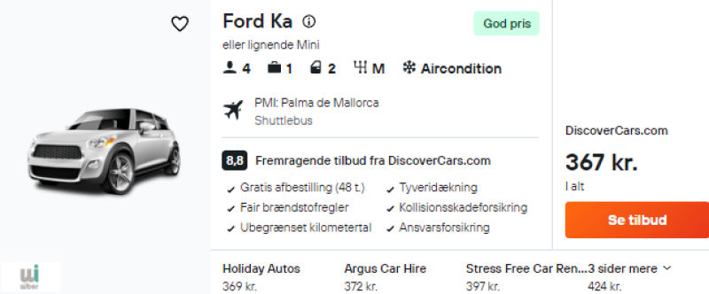 Lej bil på Mallorca