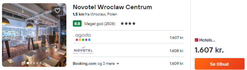 Bo centralt i Wroclaw fra 804 DKK