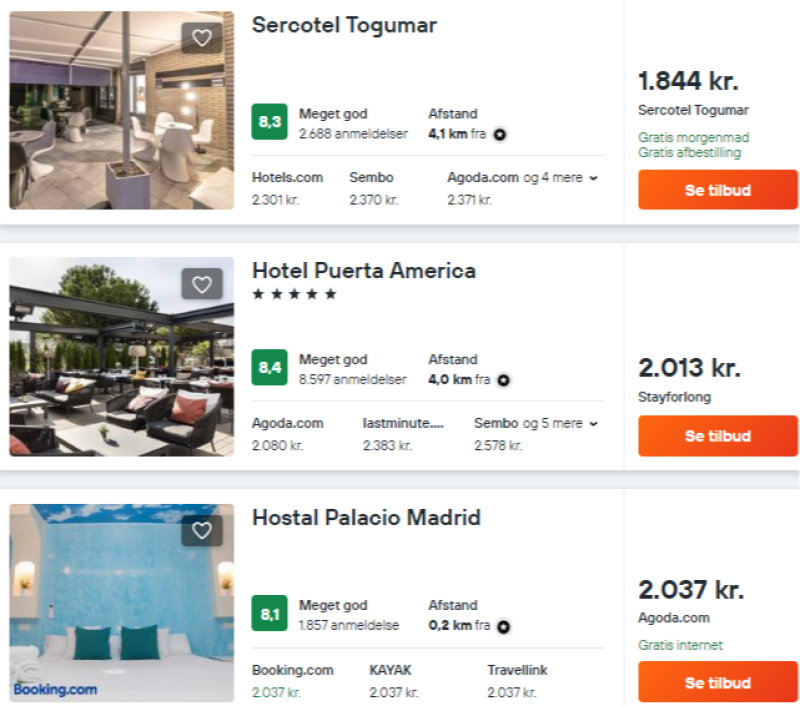Bo godt og centralt i Madrid