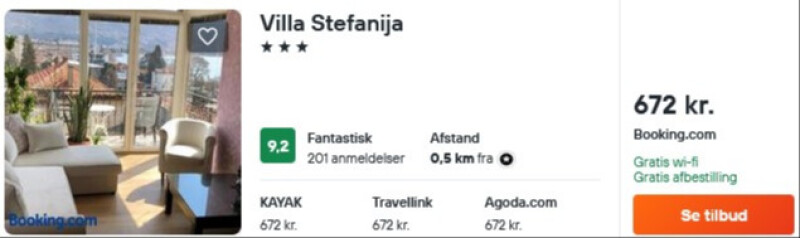 Bo i selve Ohrid på fremragende hotel for 336 DKK per person for 3 overnatninger.