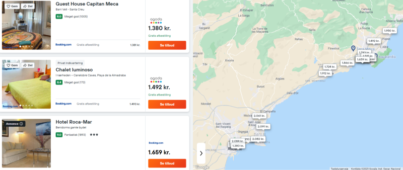 Billige hoteller på Costa Blanca