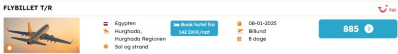 Billige fly til Egypten