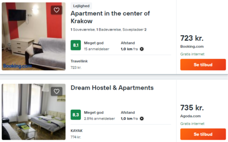 Bo 3 dage i Krakow fra 362 DKK p.p.