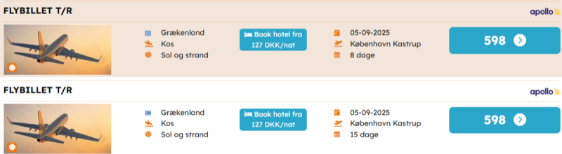 Find billige flybilletter til Kos