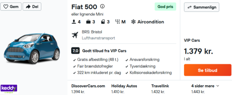 Billig billeje i Bristol