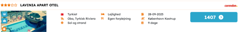 Book din Tyrkiske ferie hos Corendon