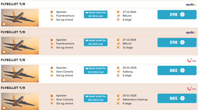 Book din flybillet til lavpris