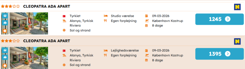 Book din ferie i Tyrkiet fra 1245 DKK