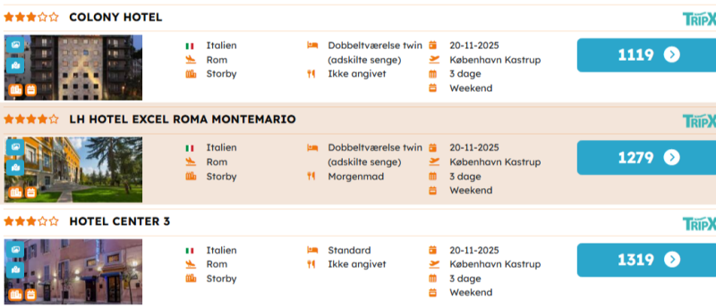 Book dit weekendophold i Rom