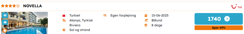 Book din 4* rejse til Alanya