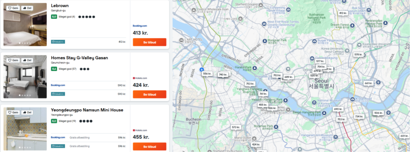 Find et godt og billigt hotel i Seoul