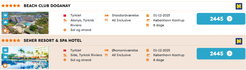 Book 5* all inclusive til skarpe priser