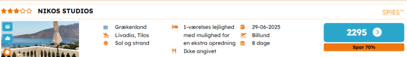 Book din sommerferie med Spies