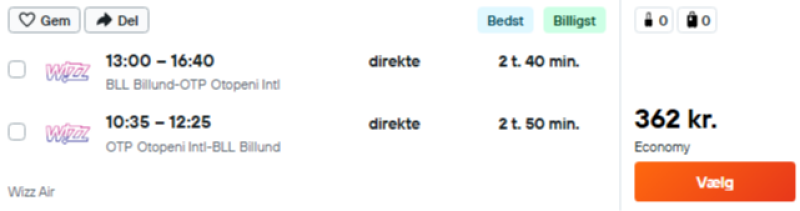 Flyv til Bucharest for kun 362 DKK