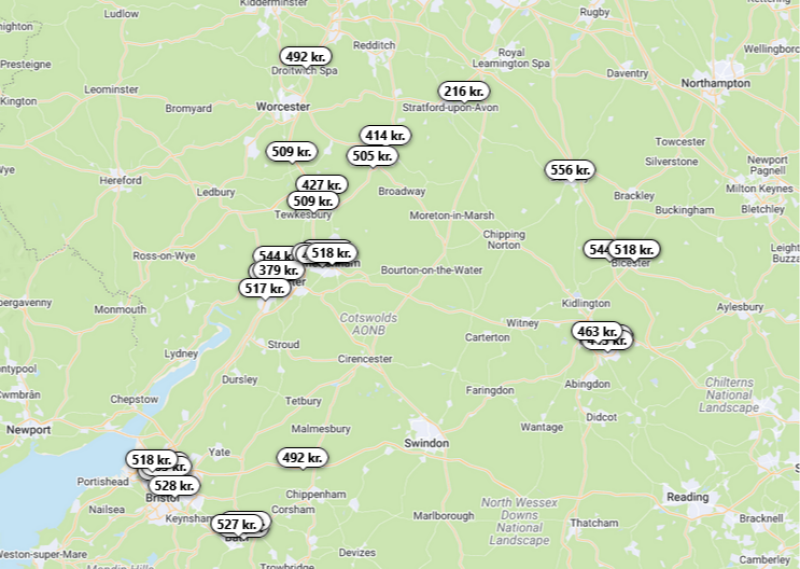 Billige hoteller i Cotswold