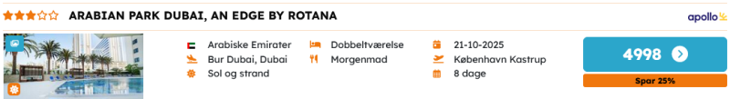 Book din luksusferie hos Apollo