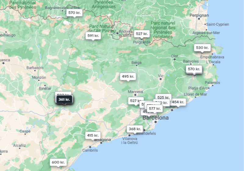 Overnat fra 181 per person per nat i Catalonien