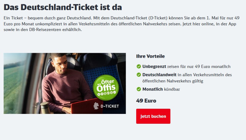 Køb din 49 EUR billet hos Deutsche Bahn