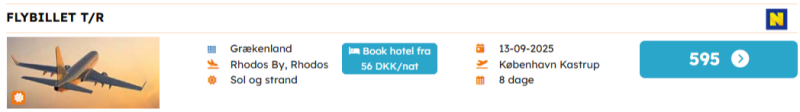 Book billige fly til Rhodos