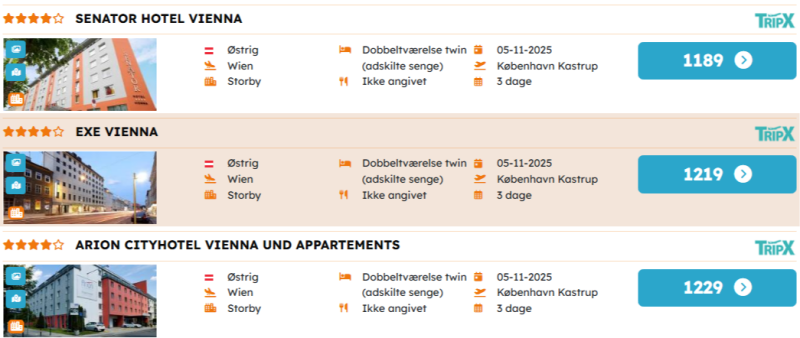 Kom billigt til Wien