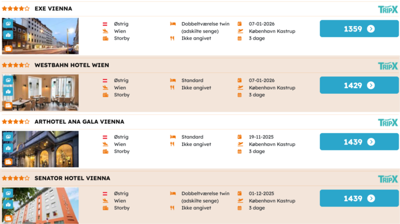 Kom billigt til Wien
