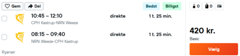 Billige flybilletter til Dusseldorf