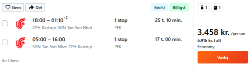Billige flybilletter til Hanoi