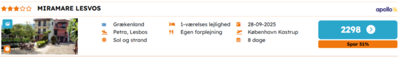 Book jeres rejse til Lesbos