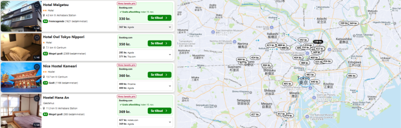 Find overnatning i Tokyo og Japan på Trivago