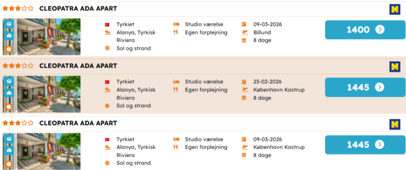 Book din vinterferie på den Tyrkiske Riviera
