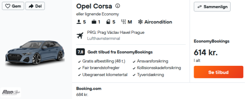 Book billig billeje i Prag