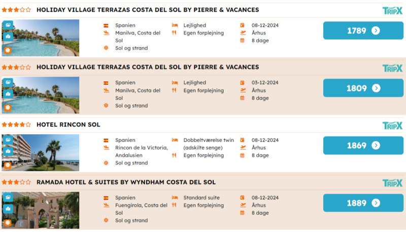 Book din vinterferie til Costa del Sol