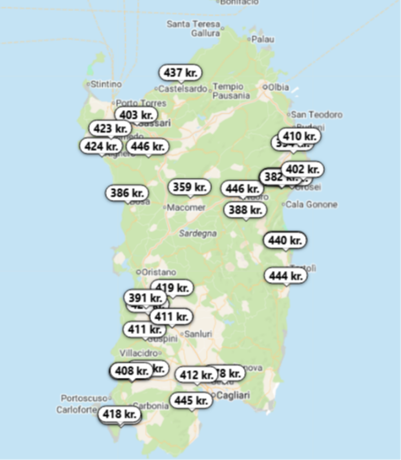 Bo godt og billigt på Sardinien