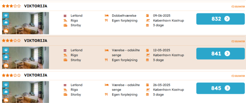 Book din ferie i Riga