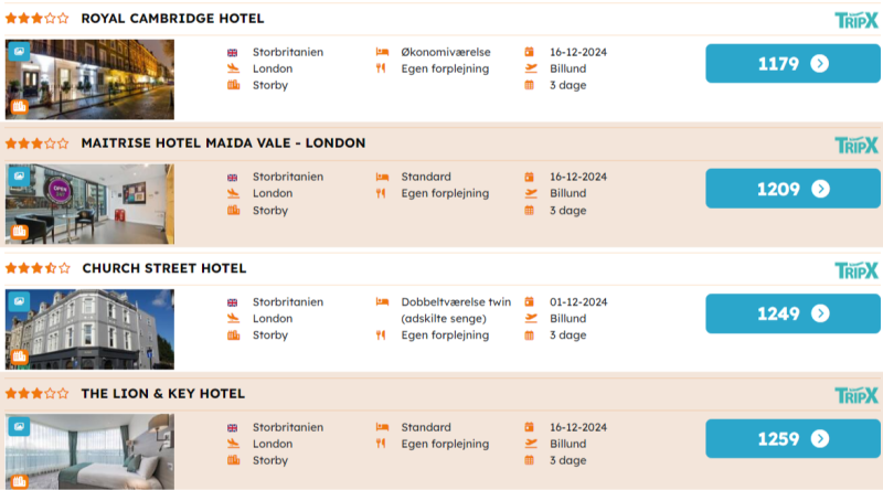 Book din juleshopping tur til London